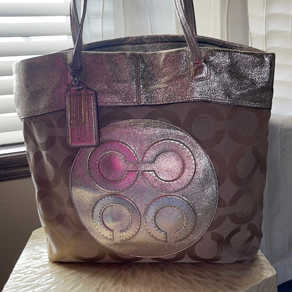 Coach Signature Canvas Tote